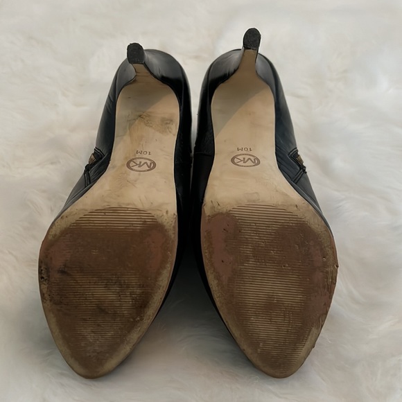 MICHAEL Michael Kors Black Leather & Python York Ankle Boots Size 10 - Picture 9 of 14